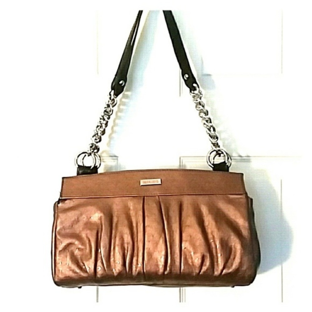 Gold Miche purse. Blk/silver accents